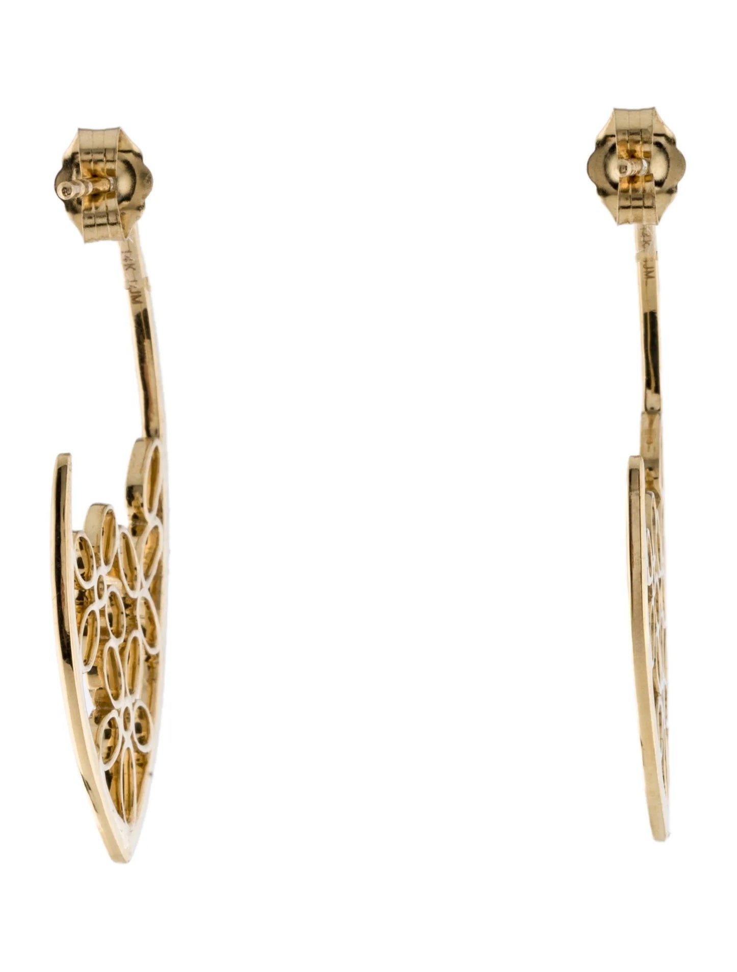 Diamond 14K Yellow Gold Earring