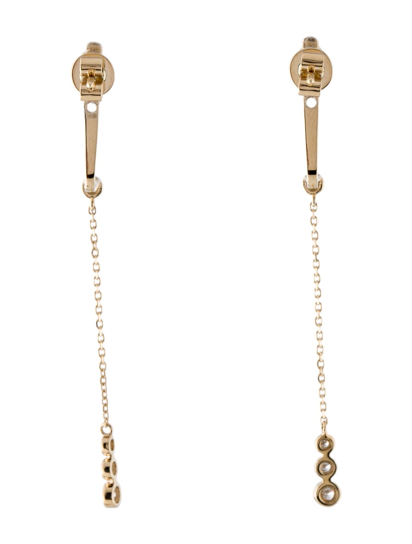 Luna drop Earring 14K Yellow Gold