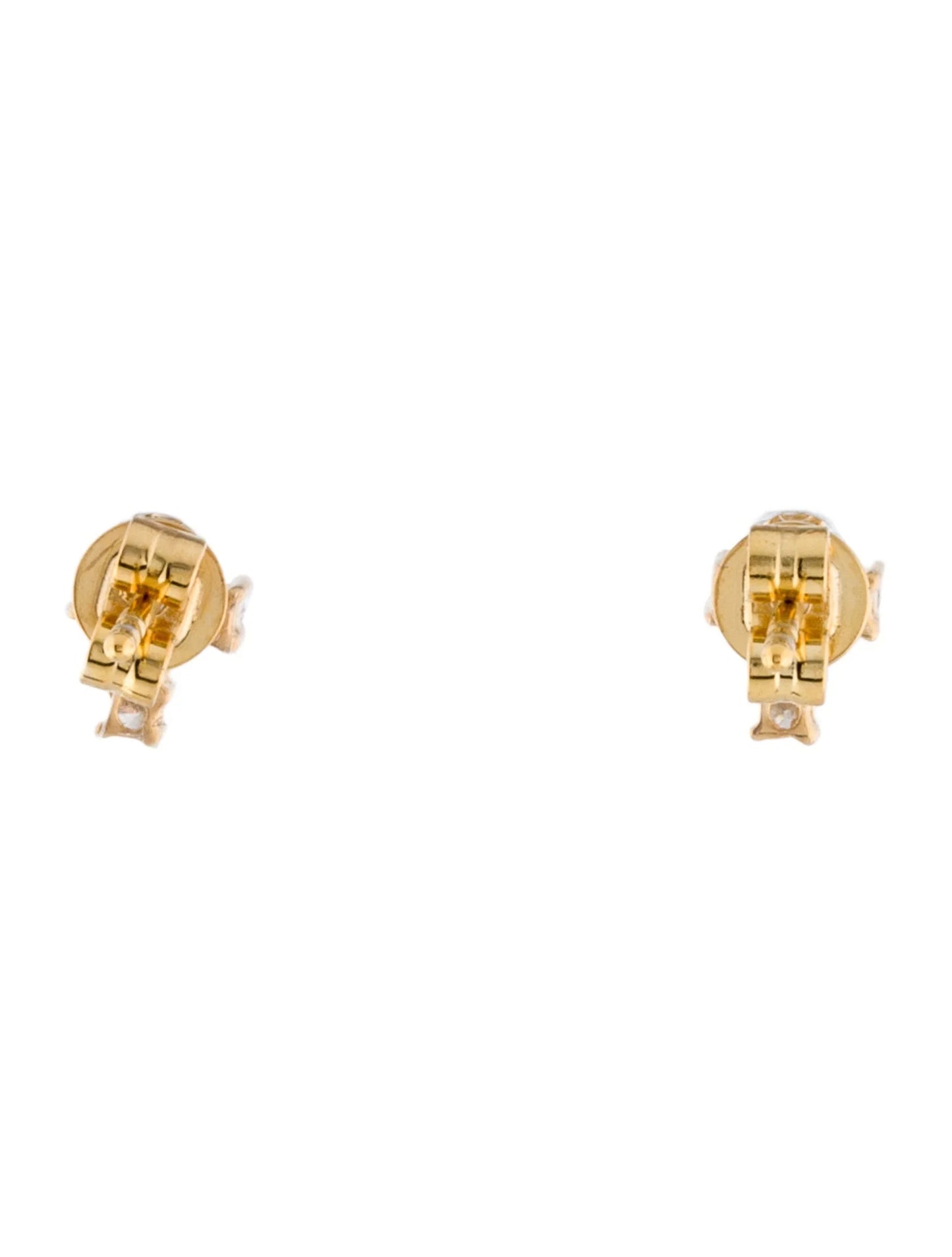 Eterna Cross Studs 14K Yellow Gold