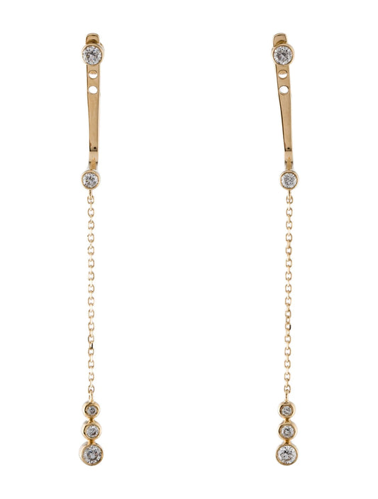 Luna drop Earring 14K Yellow Gold