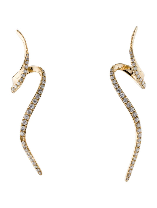 Velora Arc Earrings 14K Yellow Gold