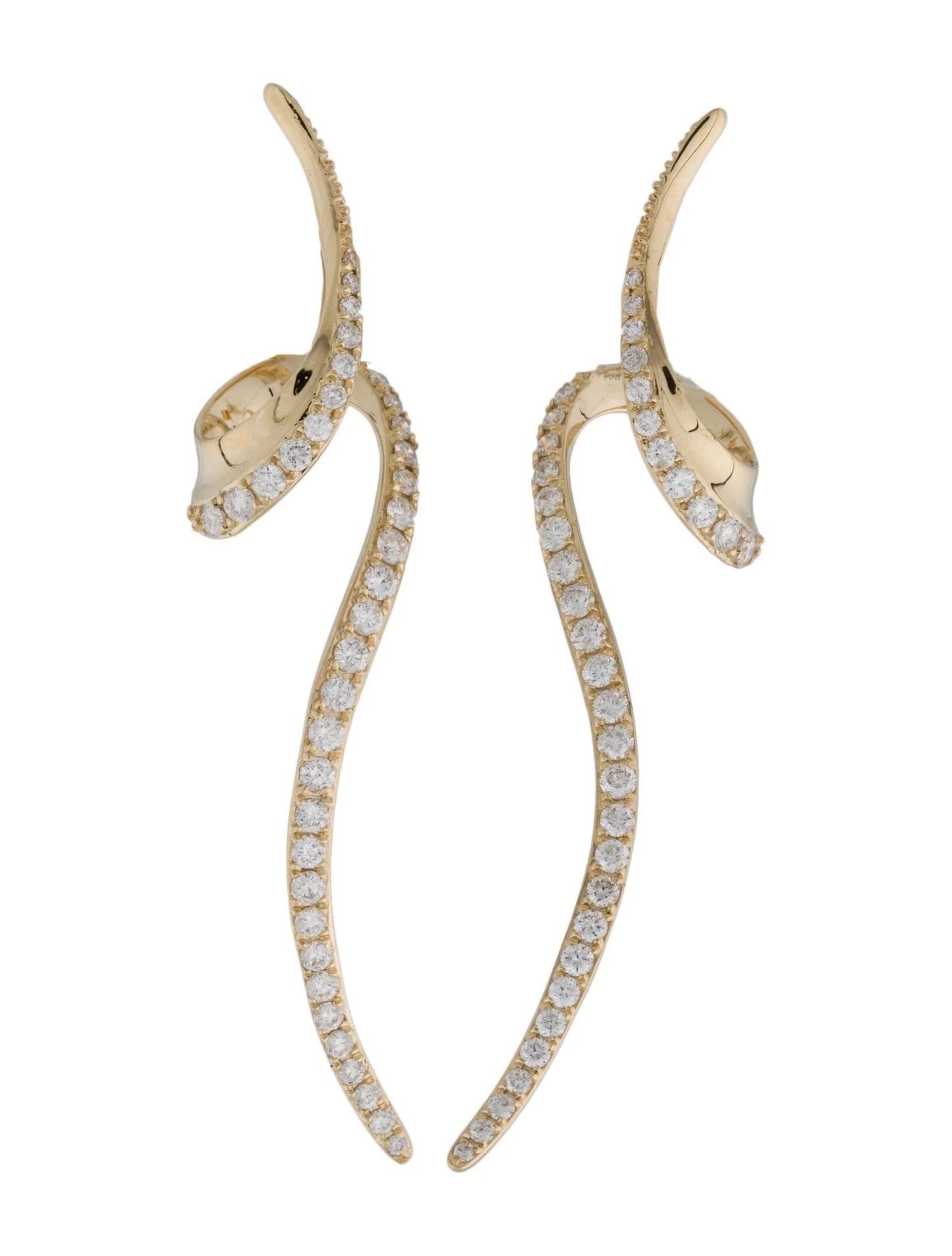 Velora Arc Earrings 14K Yellow Gold